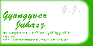 gyongyver juhasz business card